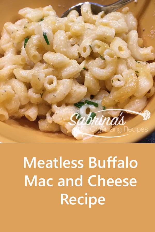 Meatless Buffalo Mac and Cheese Recipe
