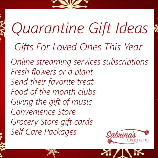 Quarantine Gift Ideas list of gift ideas that are on the blog