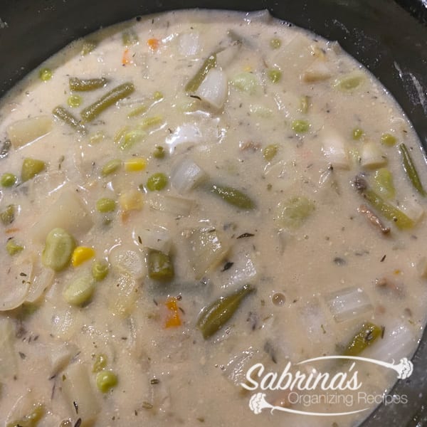 Hearty Vegetable and Potato Chowder in a Crockpot