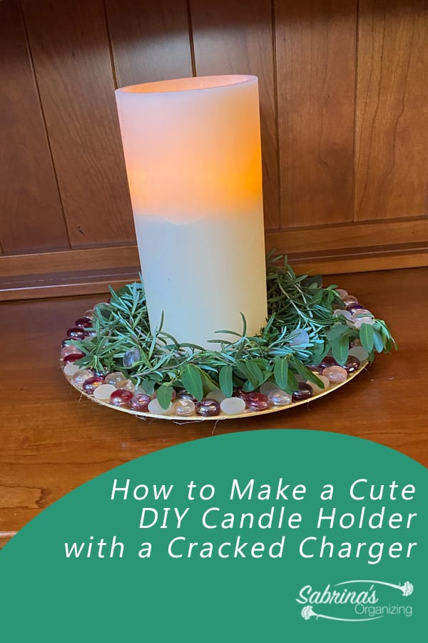 How to make a cute DIY Candle Holder with a cracked charger