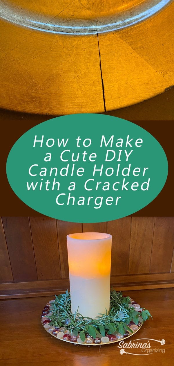 How to Make a Cute DIY Candle Holder with a Cracked Charger