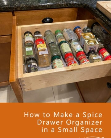 How to organizing a spice drawer in a small space