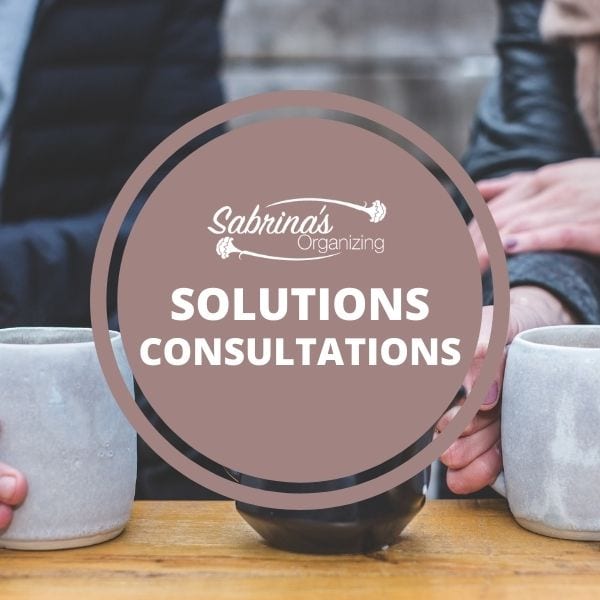 Do you live in South Eastern Pennsylvania? Don't know where to start organizing in your home? Need a plan? Check out our Sabrina's Organizing Solutions Consultations
