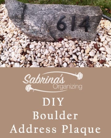 How to Make a DIY Boulder Address Plaque