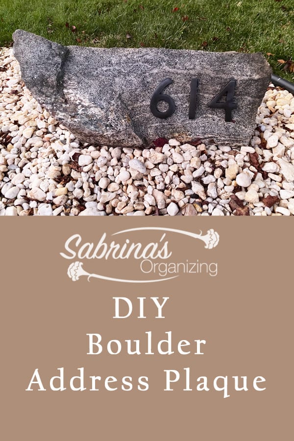 How to Make a DIY Boulder Address Plaque