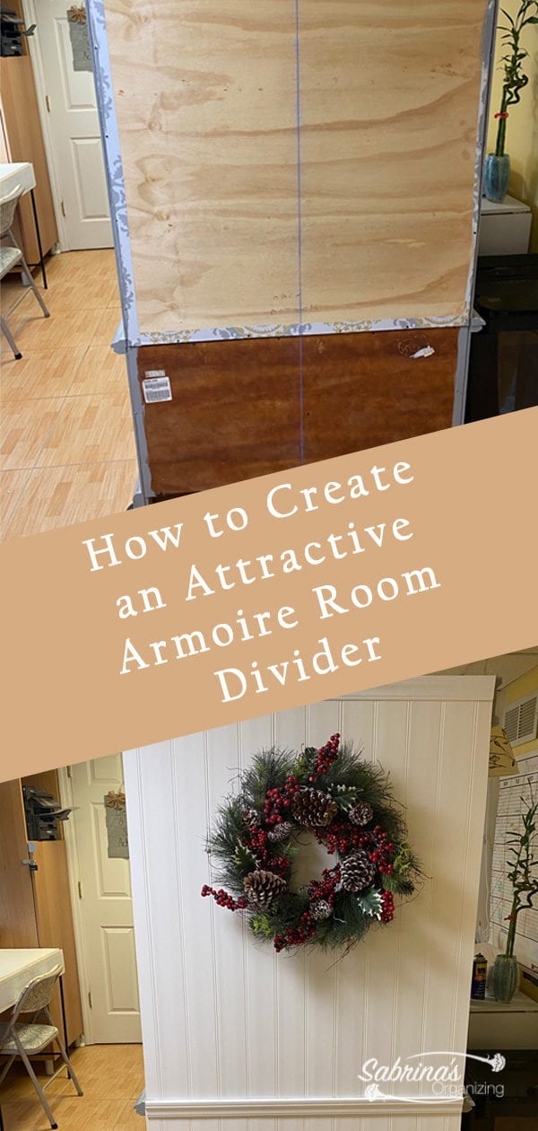 How to Create an Attractive Armoire Room Divider long image