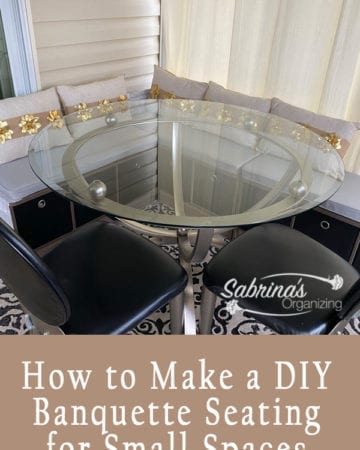 How to Make a DIY Banquette Seating for Small Spaces- featured image