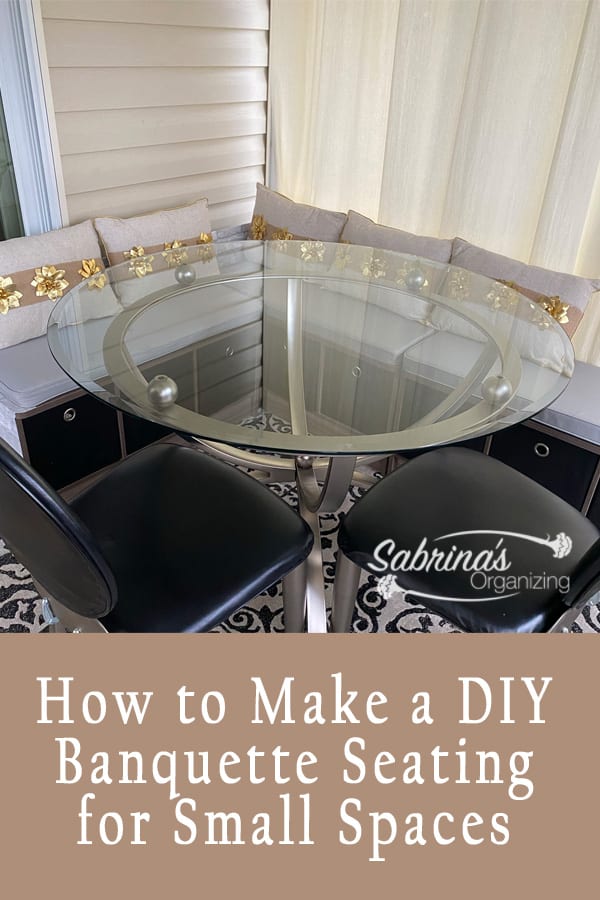 How to Make a DIY Banquette Seating for Small Spaces- featured image