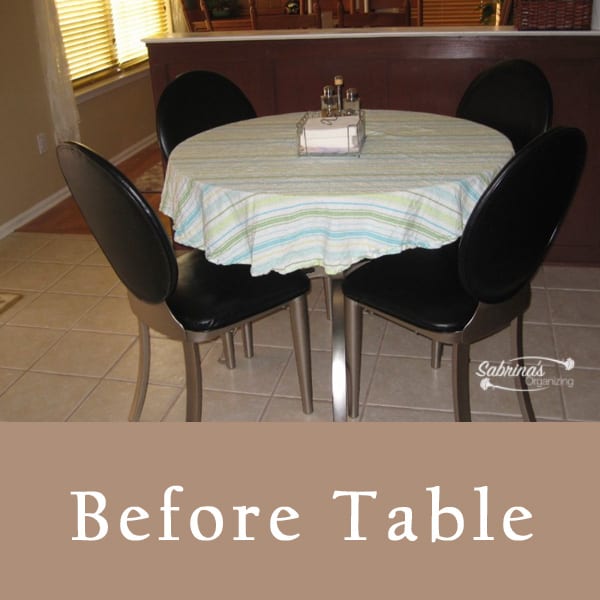 Before Table was modified