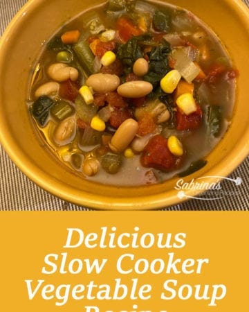 Slow Cooker Vegetable Soup