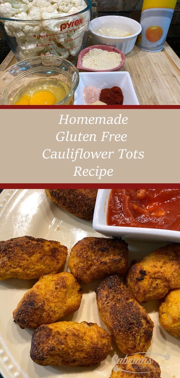Homemade Gluten Free Cauliflower Tot Recipe - long image