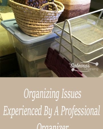 Organizing Issues Experienced By A Professional Organizer - featured image