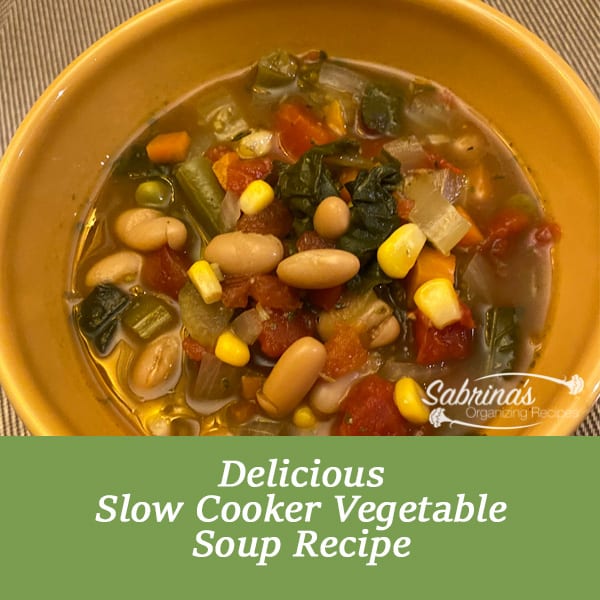 Slow Cooker Vegetable Soup Recipe