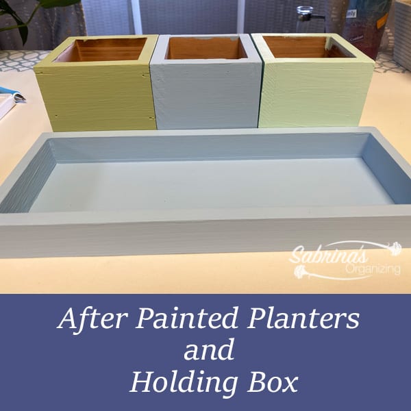 After Painted Planters and Holding Box image
