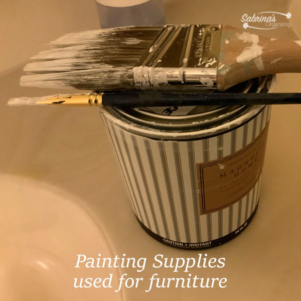 painting supplies used for furniture