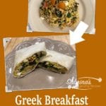 Greek Breakfast Wrap Burrito Recipe - featured image