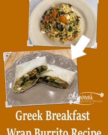 Greek Breakfast Wrap Burrito Recipe - featured image