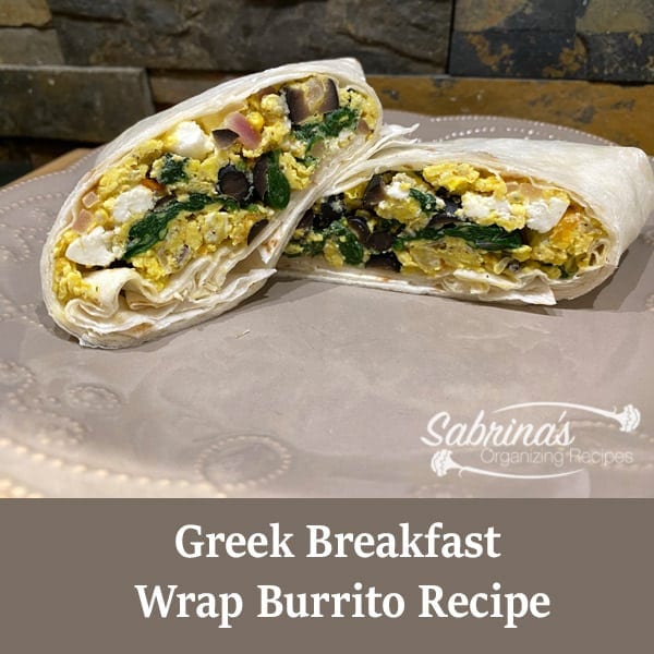 Greek Breakfast Wrap Burrito Recipe