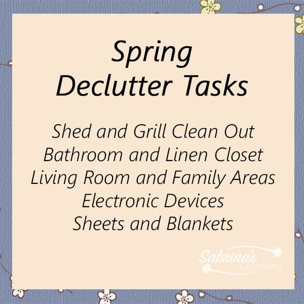 Spring Declutter Tasks
