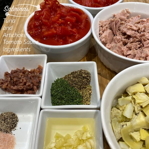 Tuna and Artichoke Tomato Sauce Recipe Ingredients
