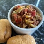 Tuna and Artichoke Tomato Sauce Recipe with bread