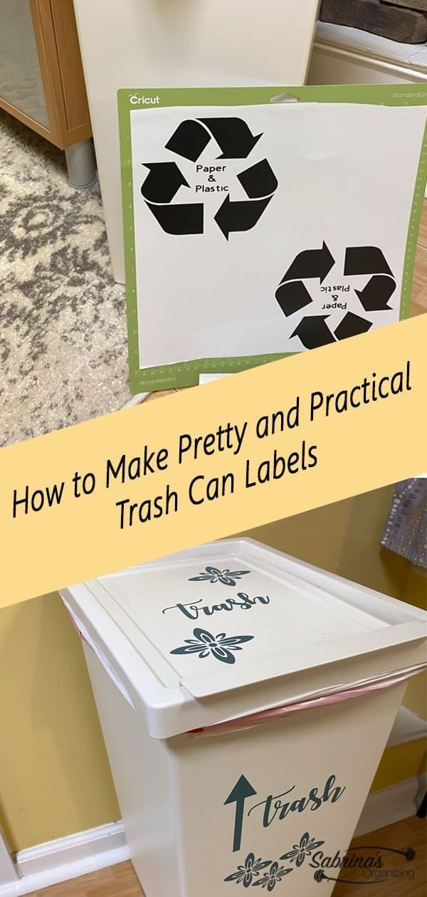 How to make trash can labels - long image