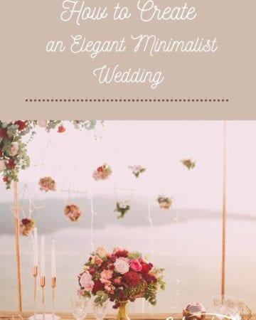 How to Create an Elegant Minimalist Wedding - featured image