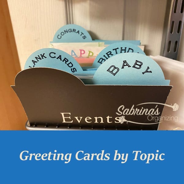 Greeting Card Labels made on a Cricut Machine