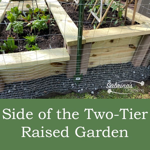 Side of the Two Tier Raised Garden