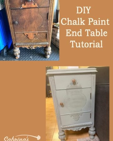 DIY Chalk Paint End Table Tutorial featured image