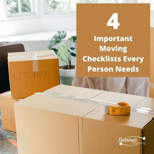 Four Important Moving Checklist Every Person Needs - square image