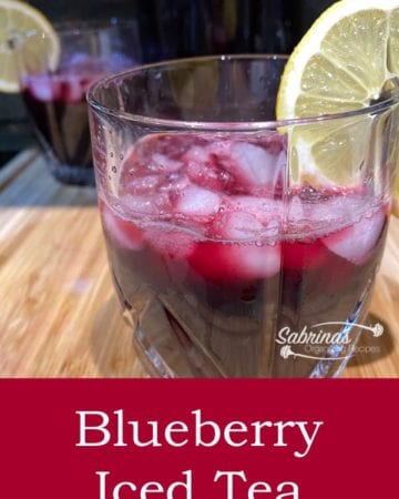 Homemade Blueberry Iced Tea Recipe - featured image