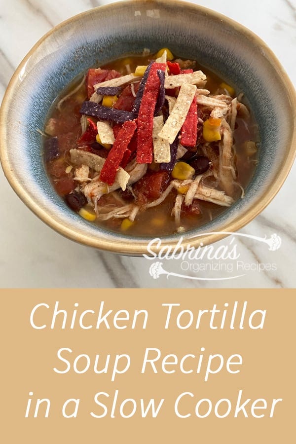 Chicken Tortilla Soup Recipe in a Slow Cooker - featured image