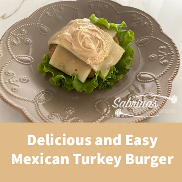 Delicious and Easy Mexican Turkey Burger Recipe - square image