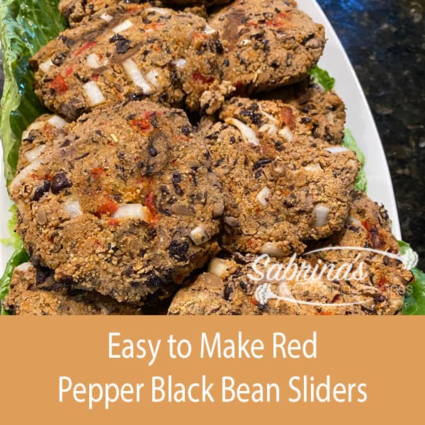 Easy to Make Red Pepper Black Bean Sliders