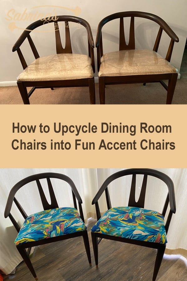 How to Upcycle Dining Room Chairs into Fun Accent Chairs - featured image