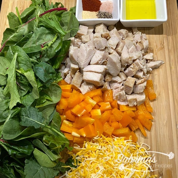 Quick Chicken Breast Recipe with Vegetables ingredients