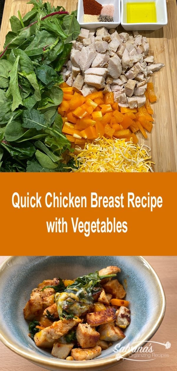 Quick Chicken Breast Recipe with Vegetables long image