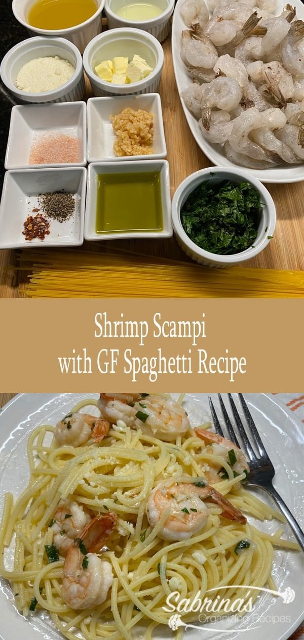 Shrimp Scampi with GF Spaghetti Recipe - long image