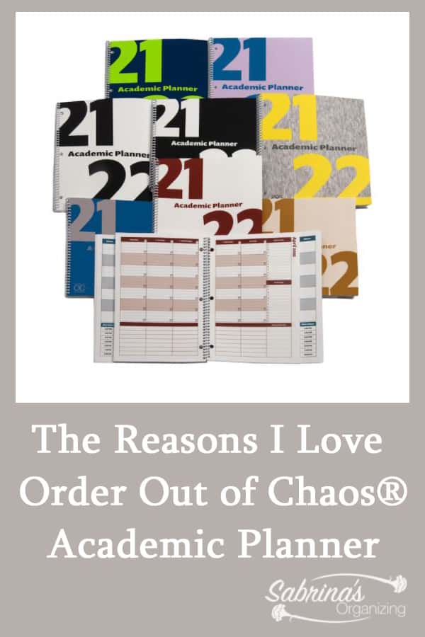 The Reasons I Love Order Out of Chaos Academic Planner