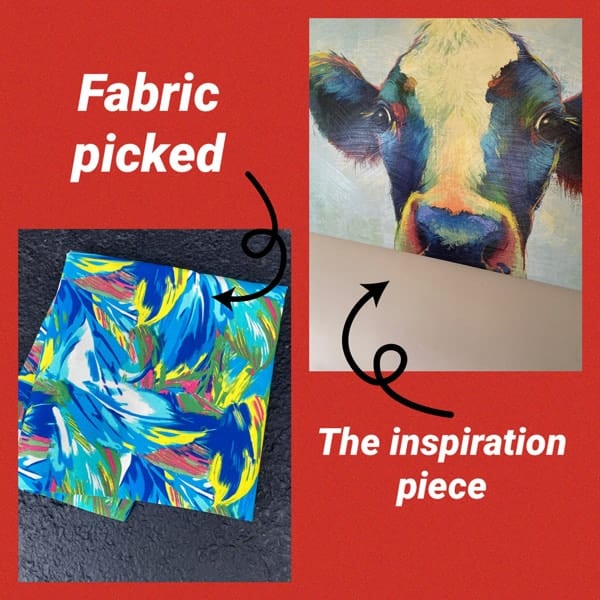 The inspirational fabric and picture