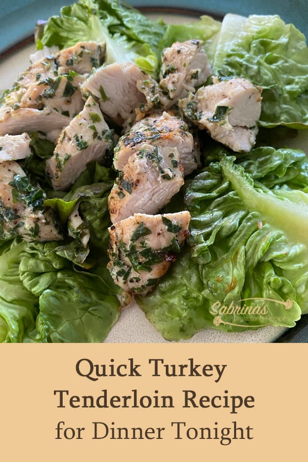 Quick Turkey Tenderloin Recipe on a Salad featured image