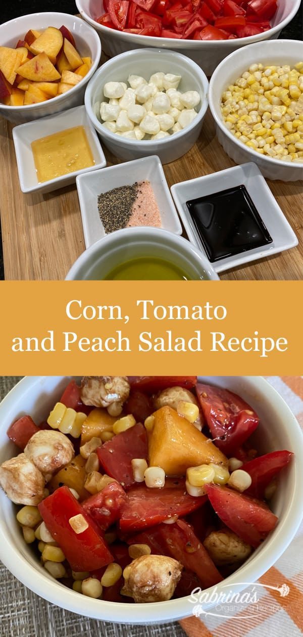 Corn Tomato and Peach Salad Recipe - long image
