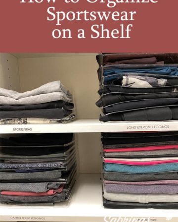 How to Organize Sportswear on a Shelf