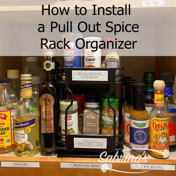 How to Install a Pull Out Spice Rack Organizer - square image