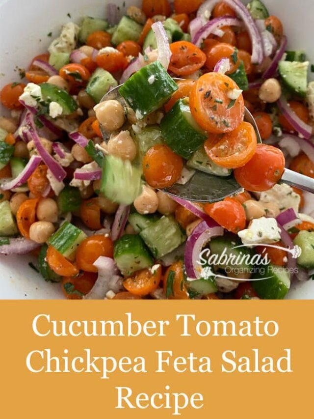 How to Make Cucumber Tomato Chickpea Feta Salad