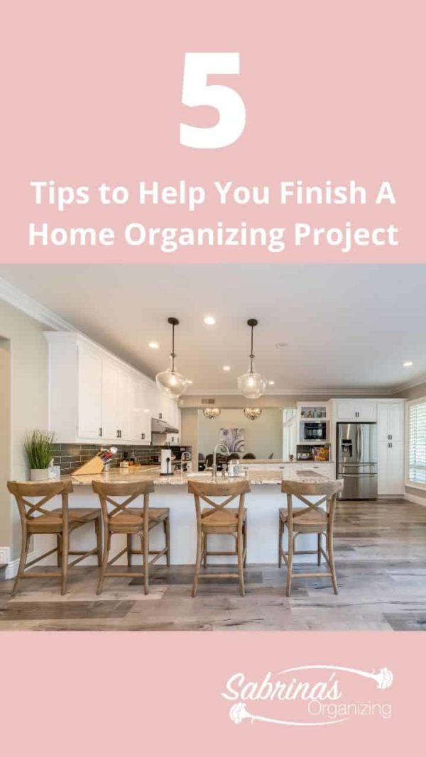 5 Tips to Help You Get Your Home Organizing task done - long image #homeorganizationideas