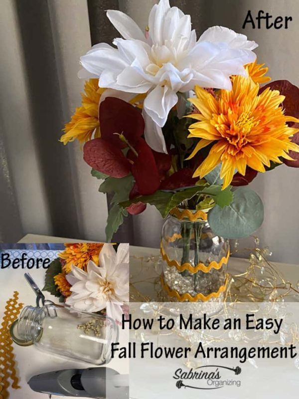How to make an easy fall flower arrangement featured image