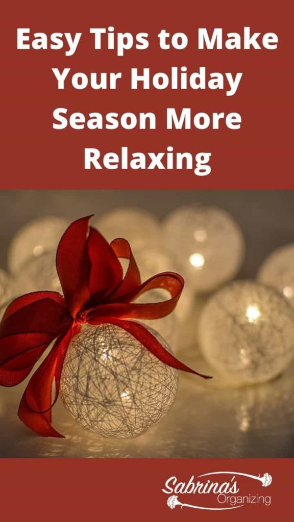 Easy Tips to Make Your Holiday Season More Relaxing - long image