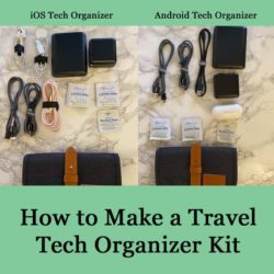 How to Make a Travel Tech Organizer Kit - Sabrinas Organizing